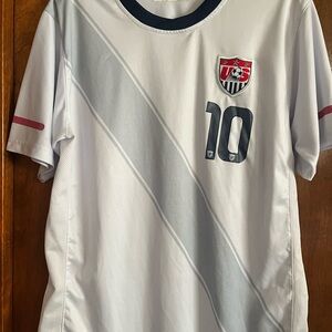White Soccer Jersey with Number 10